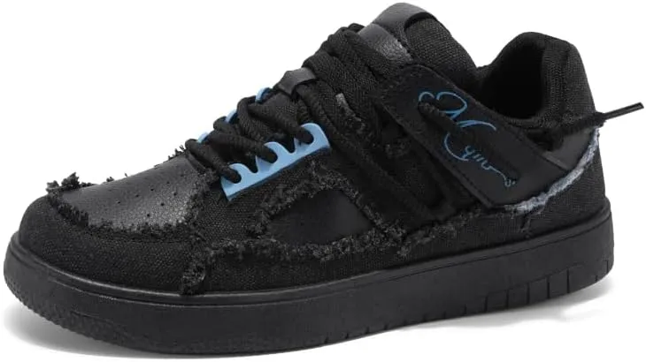 2025 Men's Casual Sports Shoes: Durable Thick Sole Lace-Up Skateboard Shoes for All Seasons, Street Style Footwear