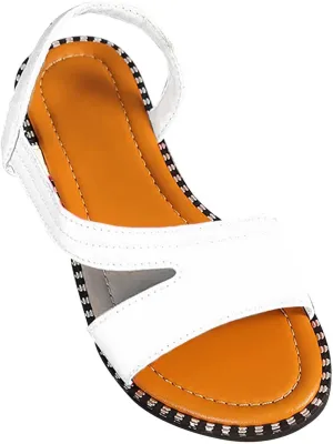 2025 Women's Trendy Sandals with Slingback Summer Open Toe Flats Comfortable Walking Footwear for Casual Style