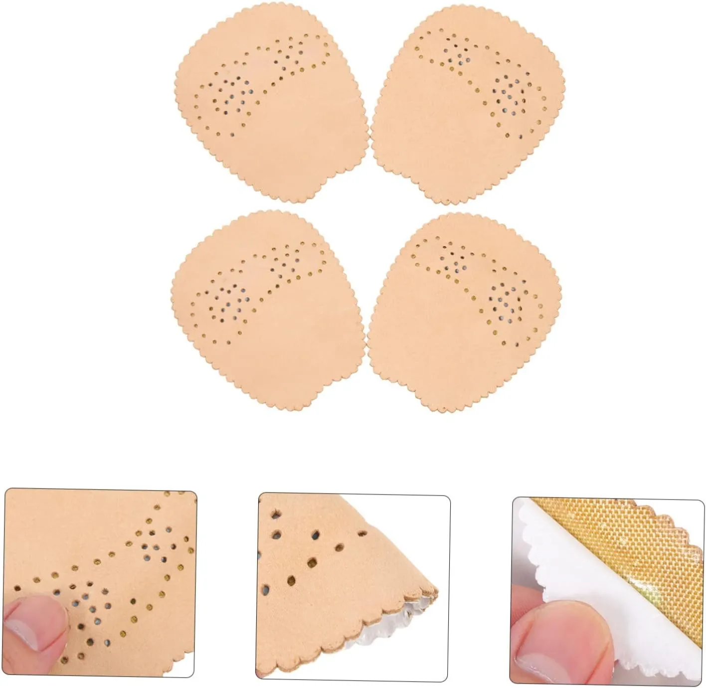 4sets 2 Pairs High Heel Half Pads Adhesive Forefoot Cushions for Comfort Relief Suitable for Various Shoe Styles Durable Wear Resistant Design 2pairs*4