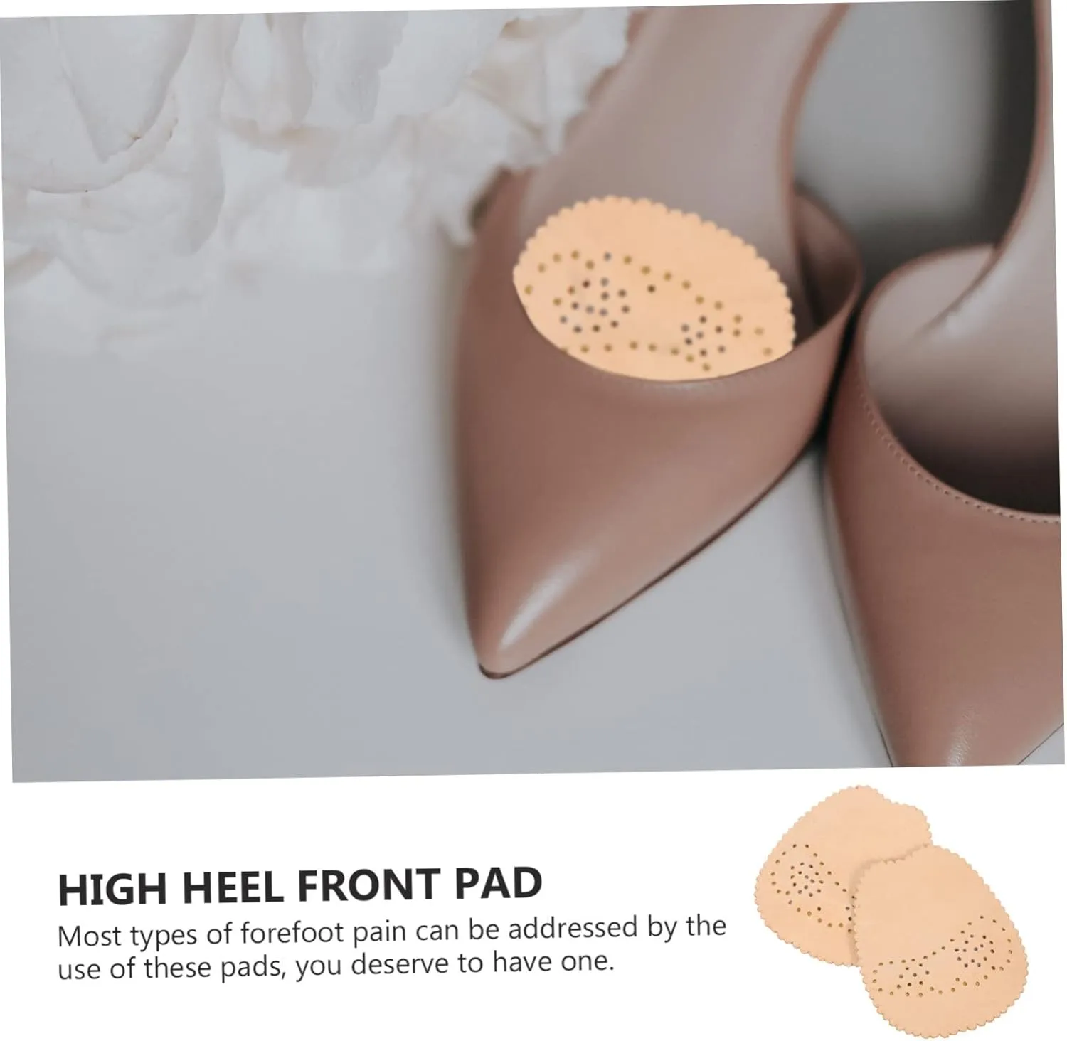4sets 2 Pairs High Heel Half Pads Adhesive Forefoot Cushions for Comfort Relief Suitable for Various Shoe Styles Durable Wear Resistant Design 2pairs*4