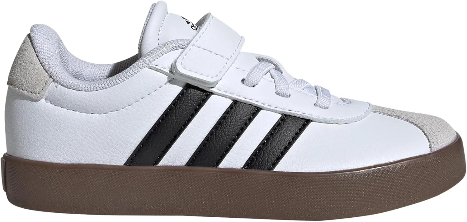 adidas Unisex-Child Vl Court 3.0 Elastic Lace Sneaker