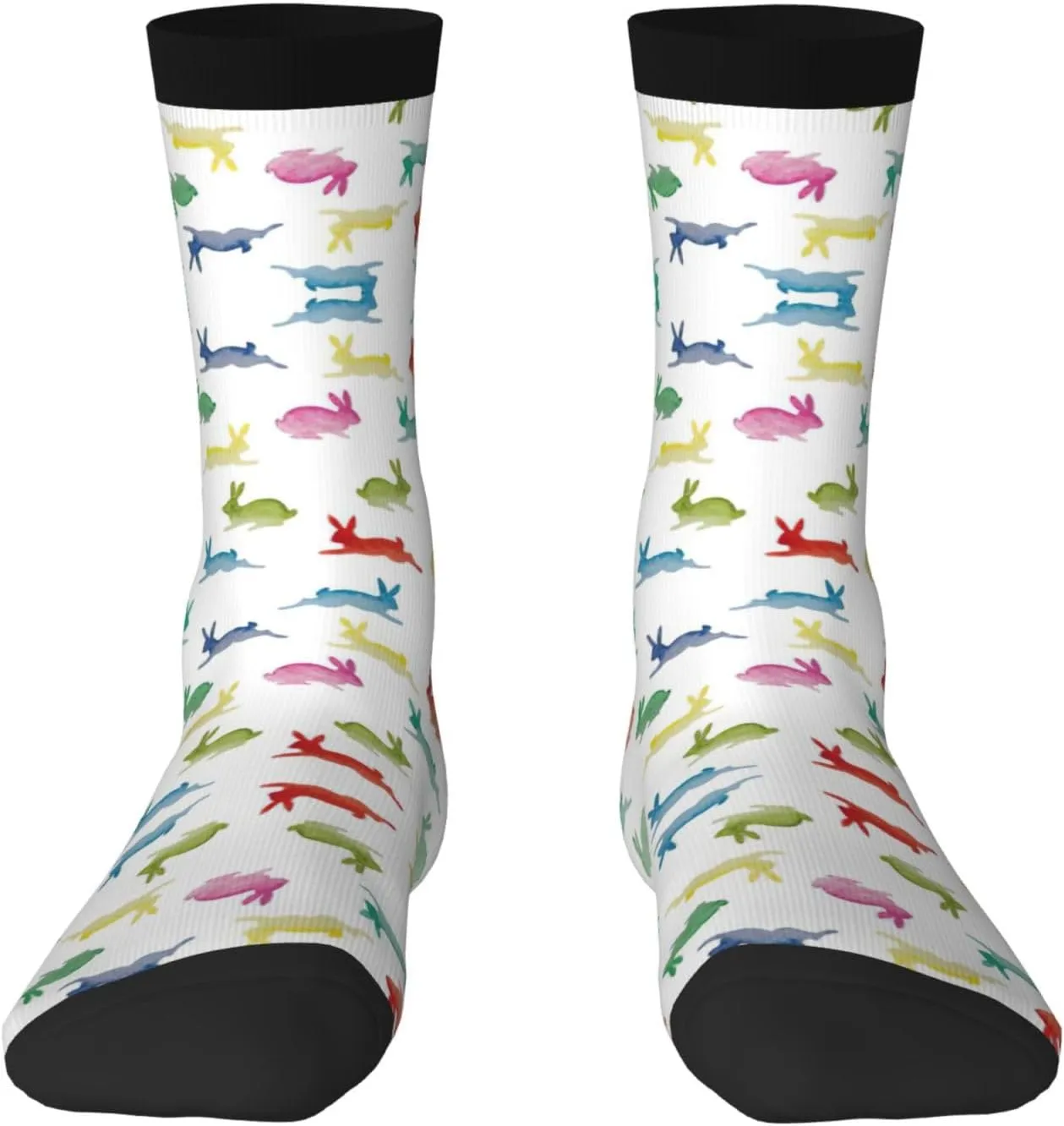 Adult Socks, Tropical Llama Alpaca Cactus Flower Print Winter Socks for Women, Soft Cozy Socks, Knit Boots Socks Men
