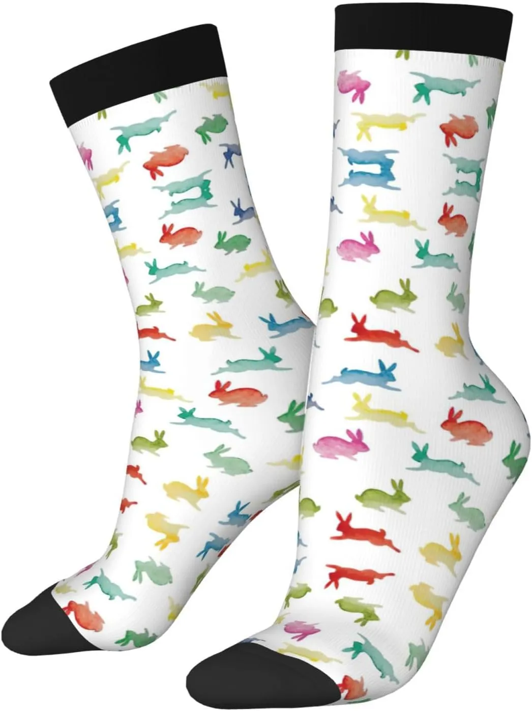 Adult Socks, Tropical Llama Alpaca Cactus Flower Print Winter Socks for Women, Soft Cozy Socks, Knit Boots Socks Men