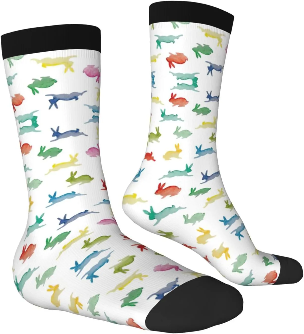 Adult Socks, Tropical Llama Alpaca Cactus Flower Print Winter Socks for Women, Soft Cozy Socks, Knit Boots Socks Men