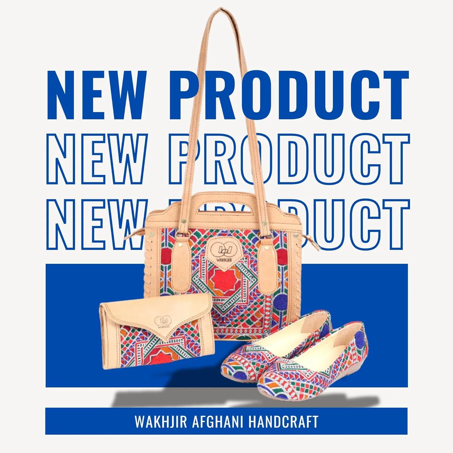 Afghan Handmade Shoulder Bag, Purse & Shoes Set – Unique Artisan Craftsmanship