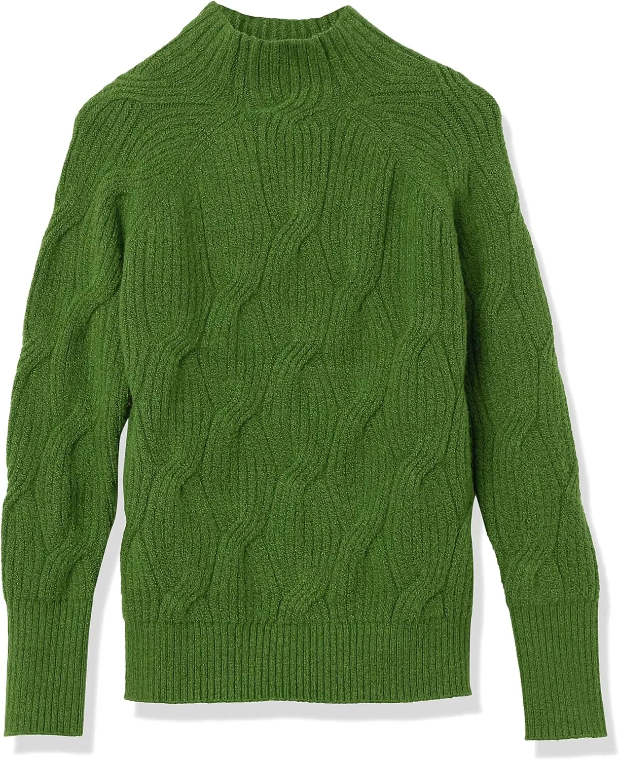 Amazon Essentials Women's Winter Sweater, Soft Touch Funnel Neck Cable Knit