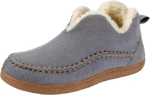 Ankle Boots for Women, Moccasin Booties Shoes With Cozy Memory Foam Winter Warm Fuzzy Indoor Outdoor House Shoes