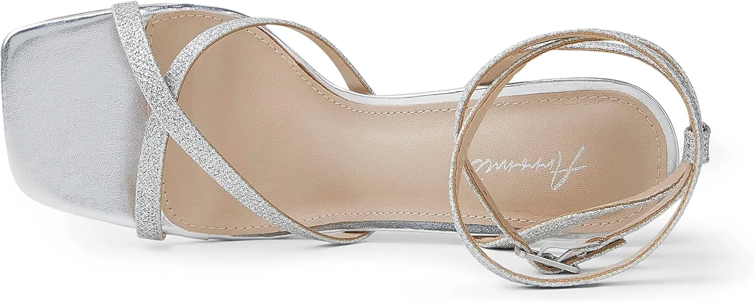 Arromic High Stilettos Heeled Sandals for Women Strappy Square Toe Heel Open Toe Heels Dressy Wedding Shoes Pumps Sandals