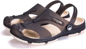 Asifn Sport Outdoors Men Shoes Garden Clogs Sandals Beach Breathable Summer Lightweight Resistant Perforated Walking