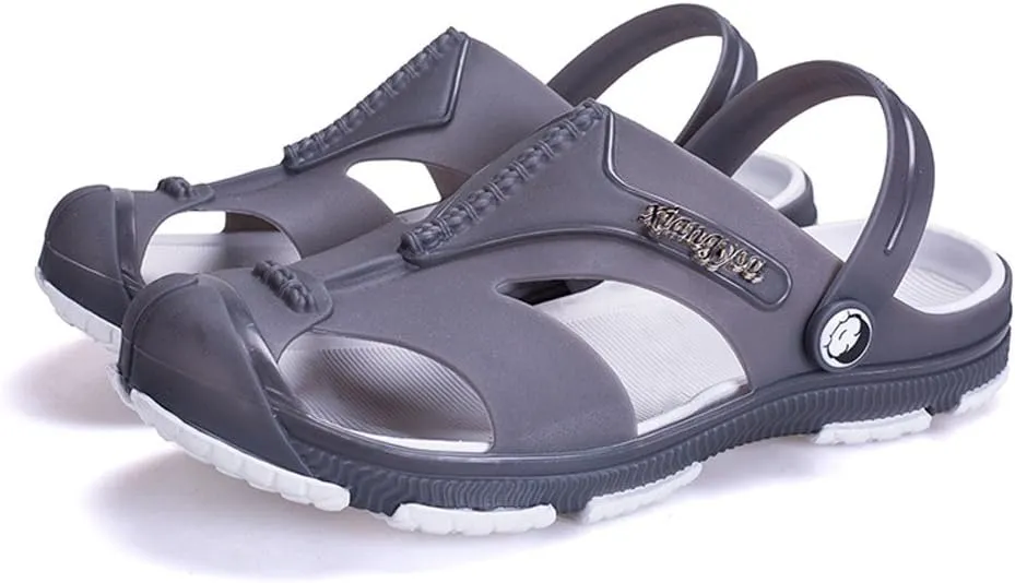Asifn Sport Outdoors Men Shoes Garden Clogs Sandals Beach Breathable Summer Lightweight Resistant Perforated Walking