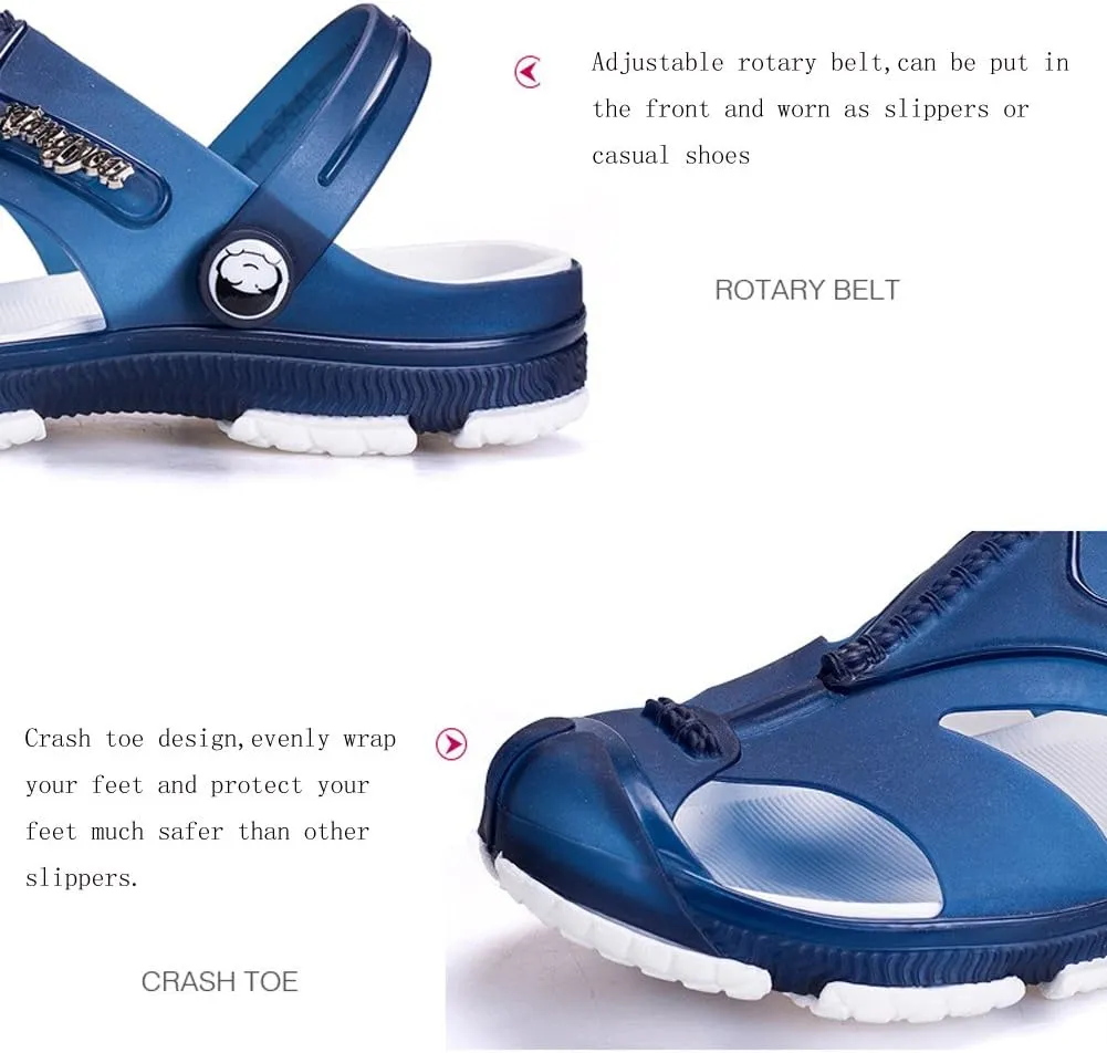 Asifn Sport Outdoors Men Shoes Garden Clogs Sandals Beach Breathable Summer Lightweight Resistant Perforated Walking