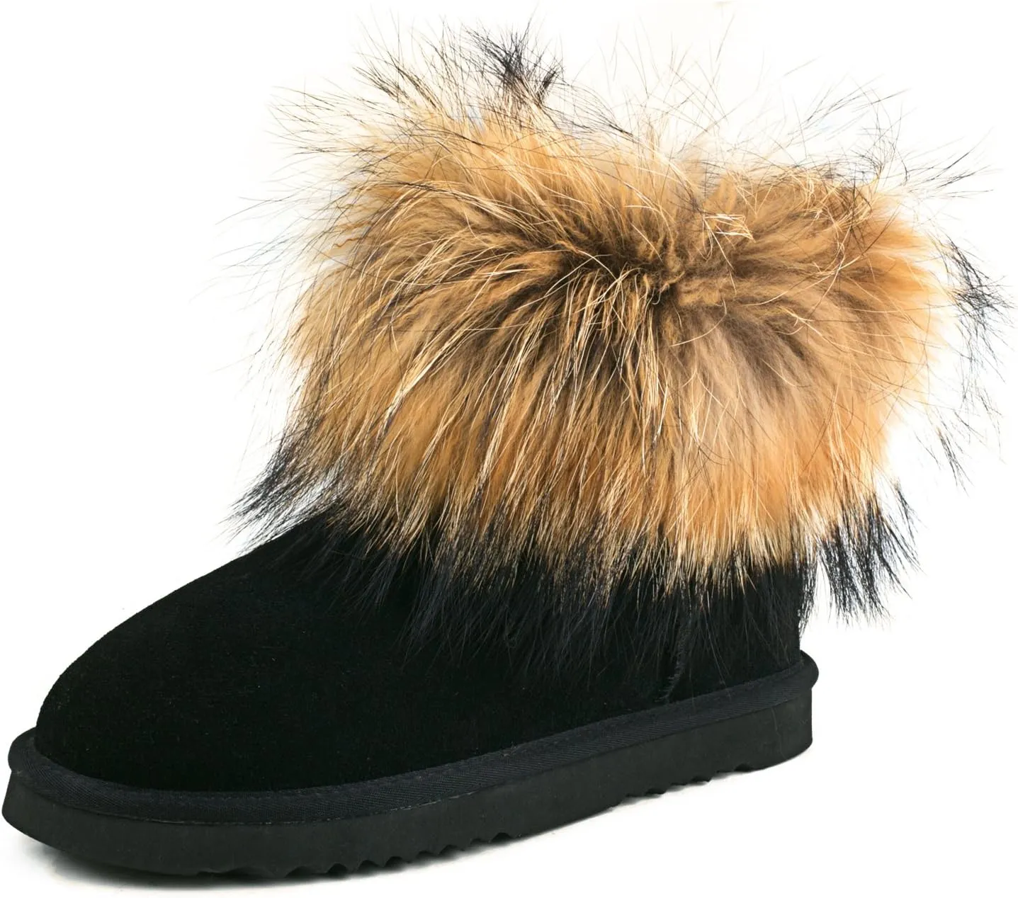 AUSLAND Women's Snow Boots Fur Boots Ankle Short 99251