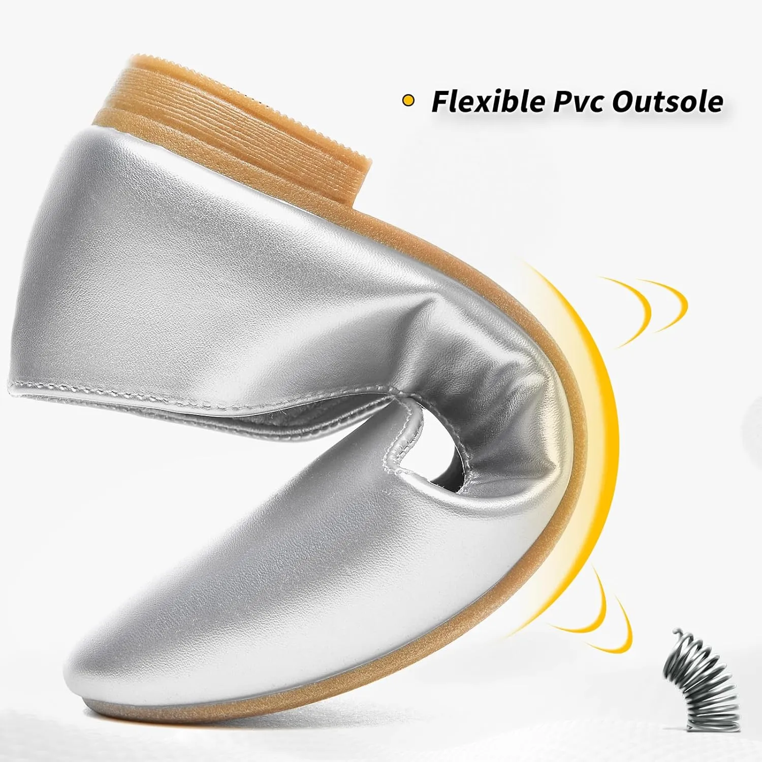 BABUDOG Womens Flats with Synthetic Leather,Classic Black and White Flats Shoes,Dress Shoes for Women