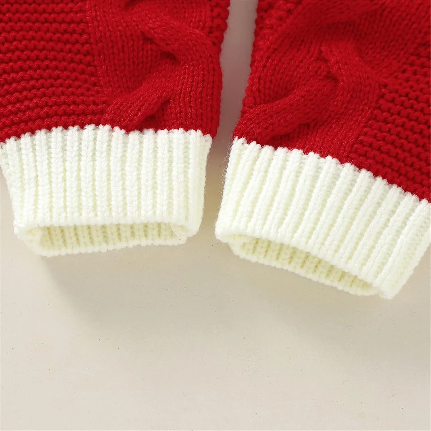 Baby Boys Girls Christmas Clothes Newborn Hooded Sweater Knit Romper Long Sleeve Knit Jumpsuit Sweater Xmas Clothing