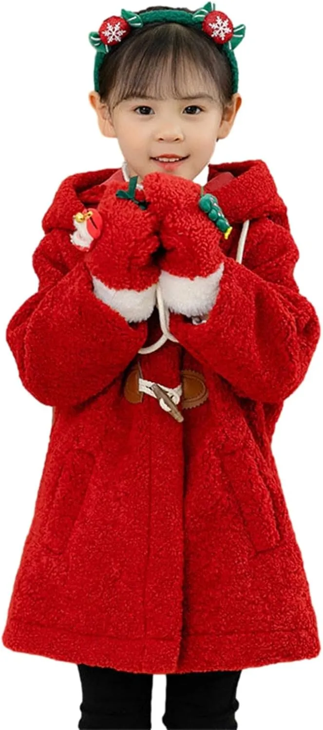 Baby Girl's Toddler Kids Fall Winter Coat Jacket Outerwear Ears Hood Hoodie Warm Winter Jackets Sweatshirt Coats