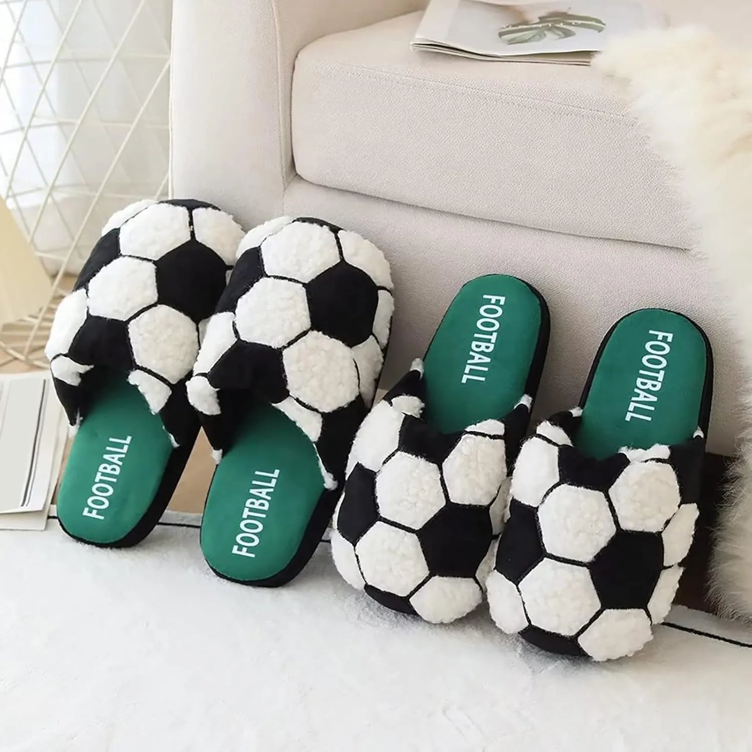 Beach Slippers for Women Summer Baseball Parent Child Slippers Cute Indoor Non Slip Slippers