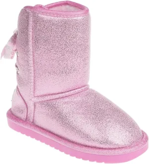 bebe Girl's Winter Snow Boots Comfy and Cozy Fashion Ankle Boots - Warm Boots For Girls (Toddler/Little Kid/Big Kid)
