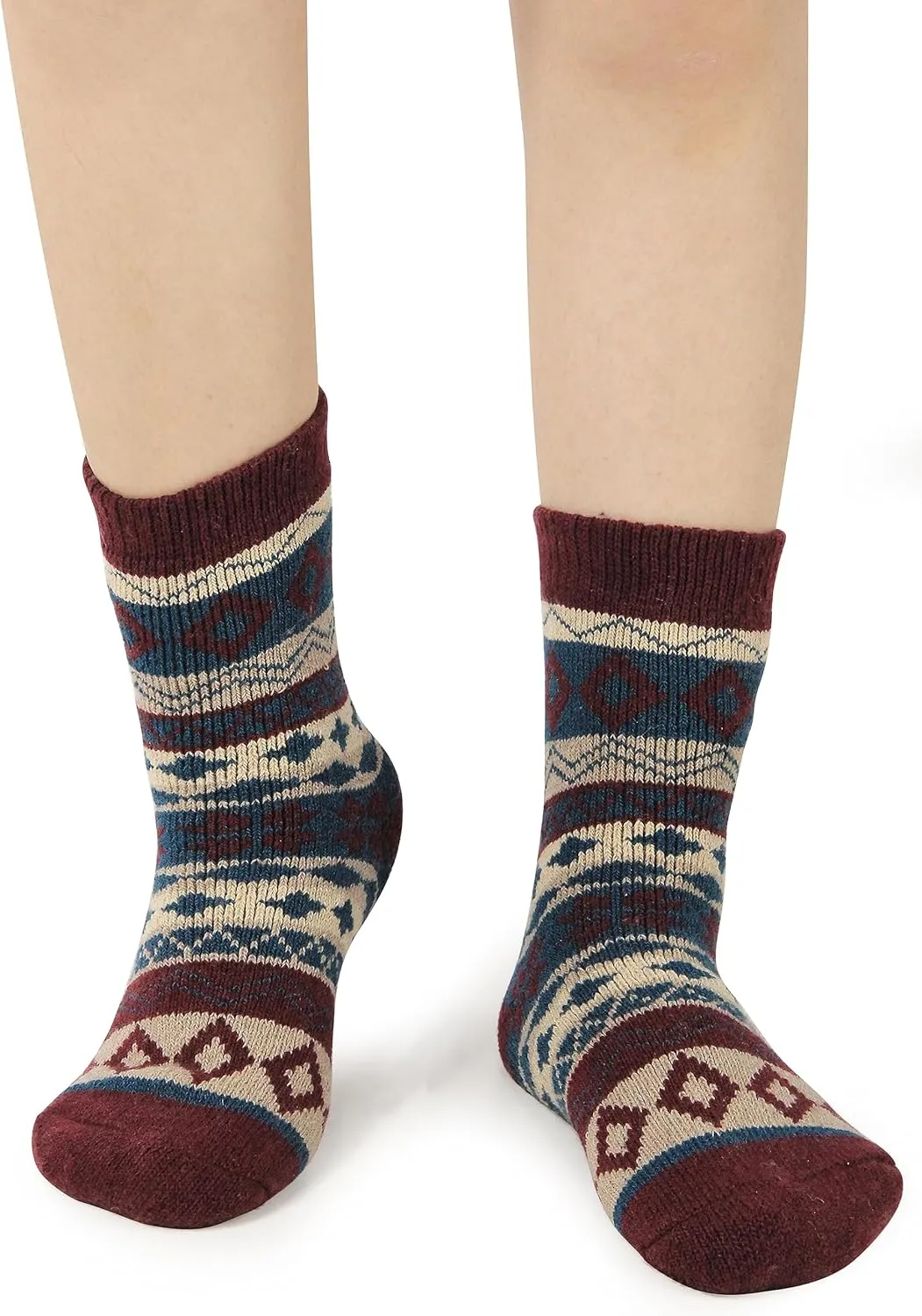 BenSorts Women's Winter Boots Socks Thick Warm Cozy Crew Socks Solid Color Gifts
