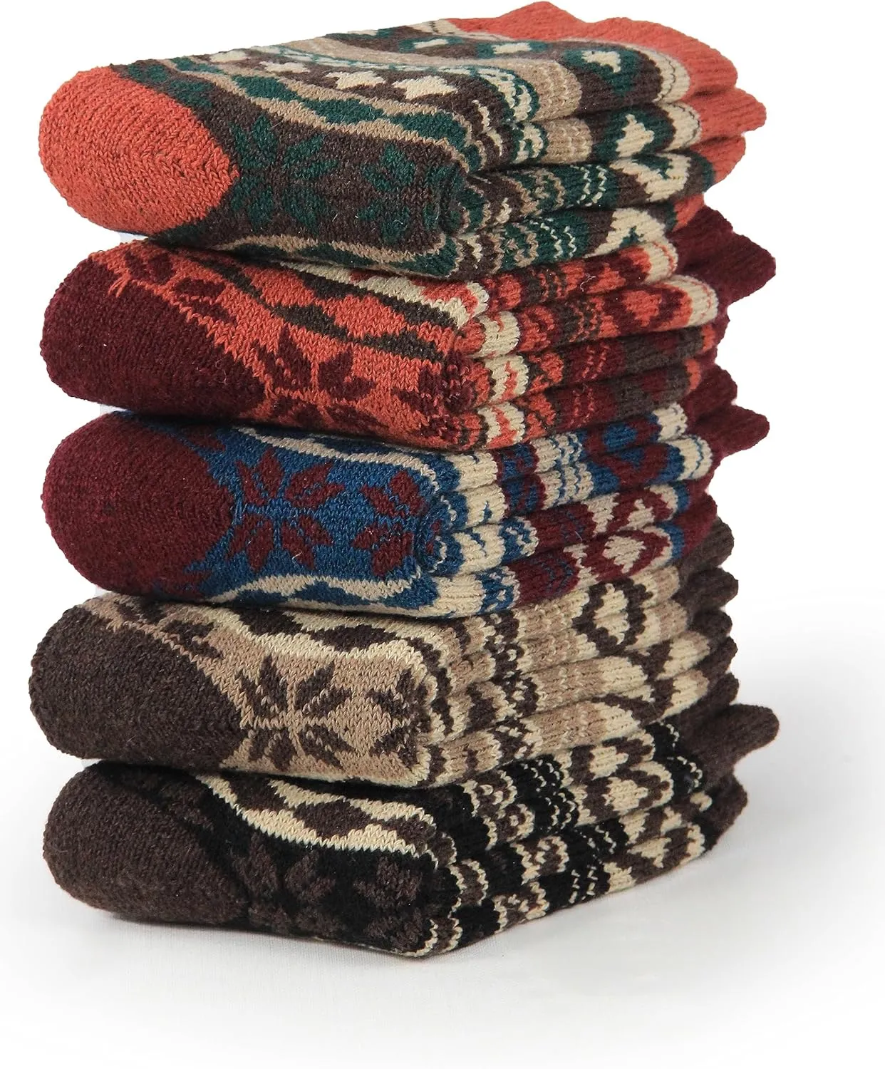 BenSorts Women's Winter Boots Socks Thick Warm Cozy Crew Socks Solid Color Gifts