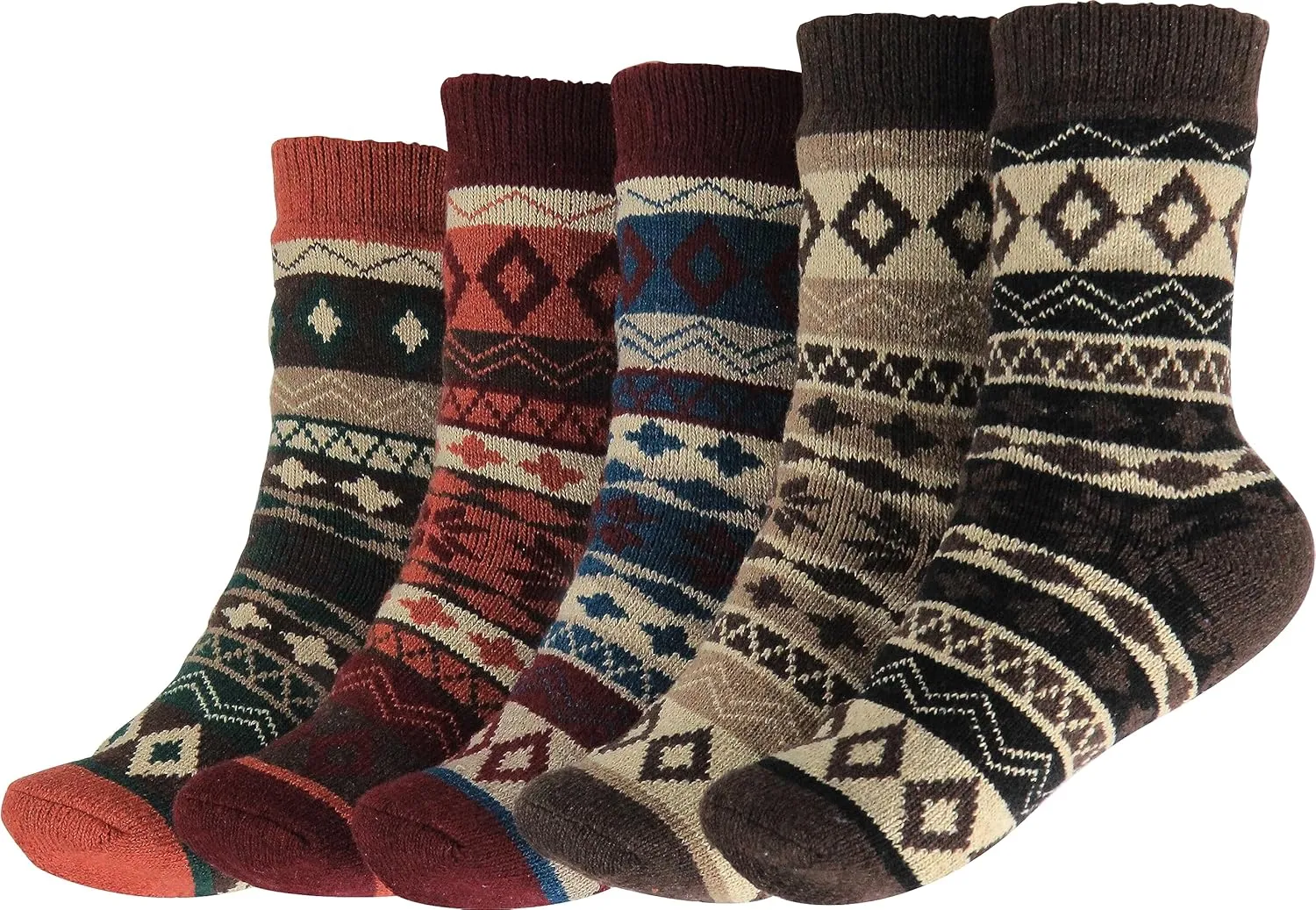BenSorts Women's Winter Boots Socks Thick Warm Cozy Crew Socks Solid Color Gifts
