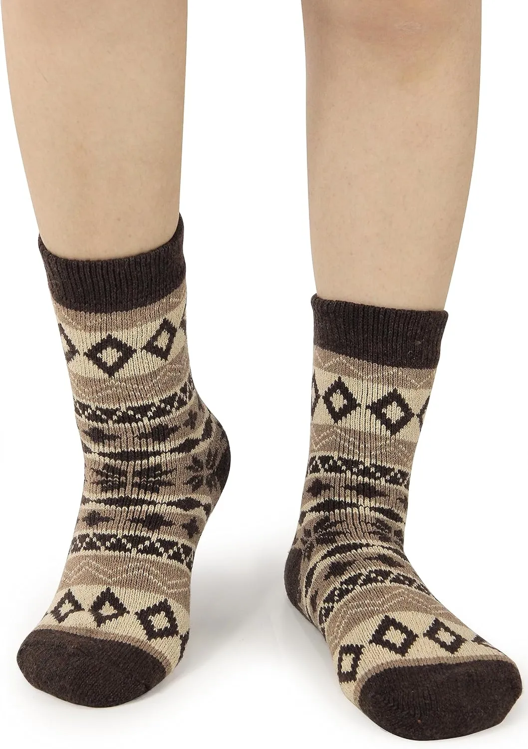 BenSorts Women's Winter Boots Socks Thick Warm Cozy Crew Socks Solid Color Gifts