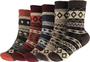 BenSorts Women's Winter Boots Socks Thick Warm Cozy Crew Socks Solid Color Gifts