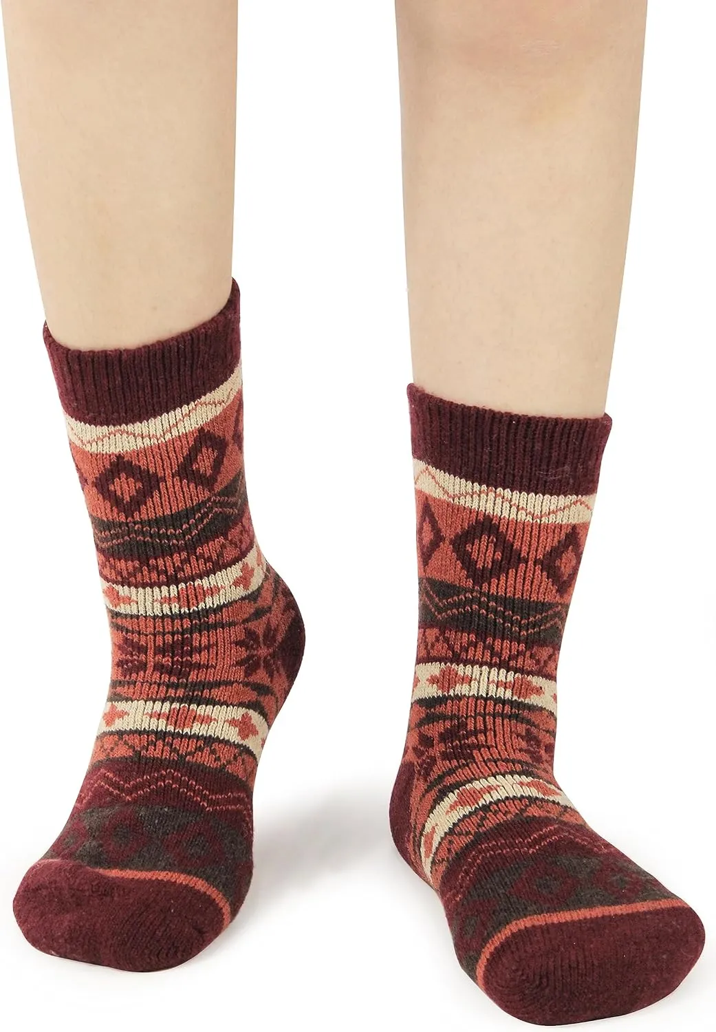 BenSorts Women's Winter Boots Socks Thick Warm Cozy Crew Socks Solid Color Gifts