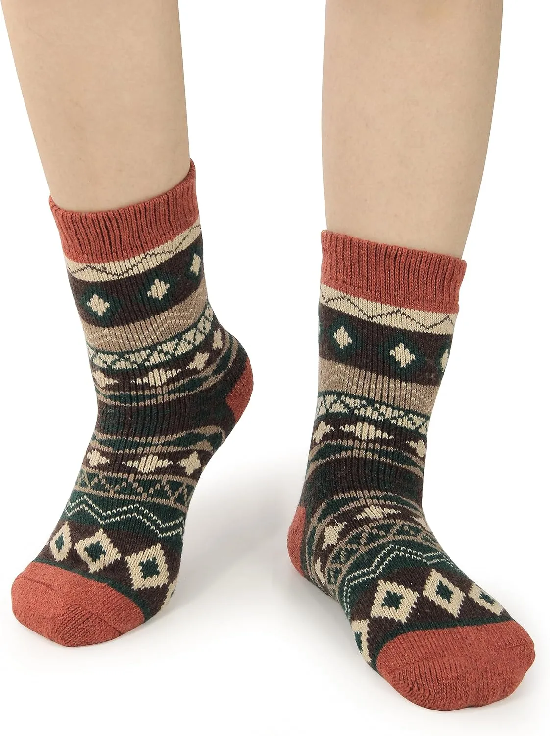 BenSorts Women's Winter Boots Socks Thick Warm Cozy Crew Socks Solid Color Gifts