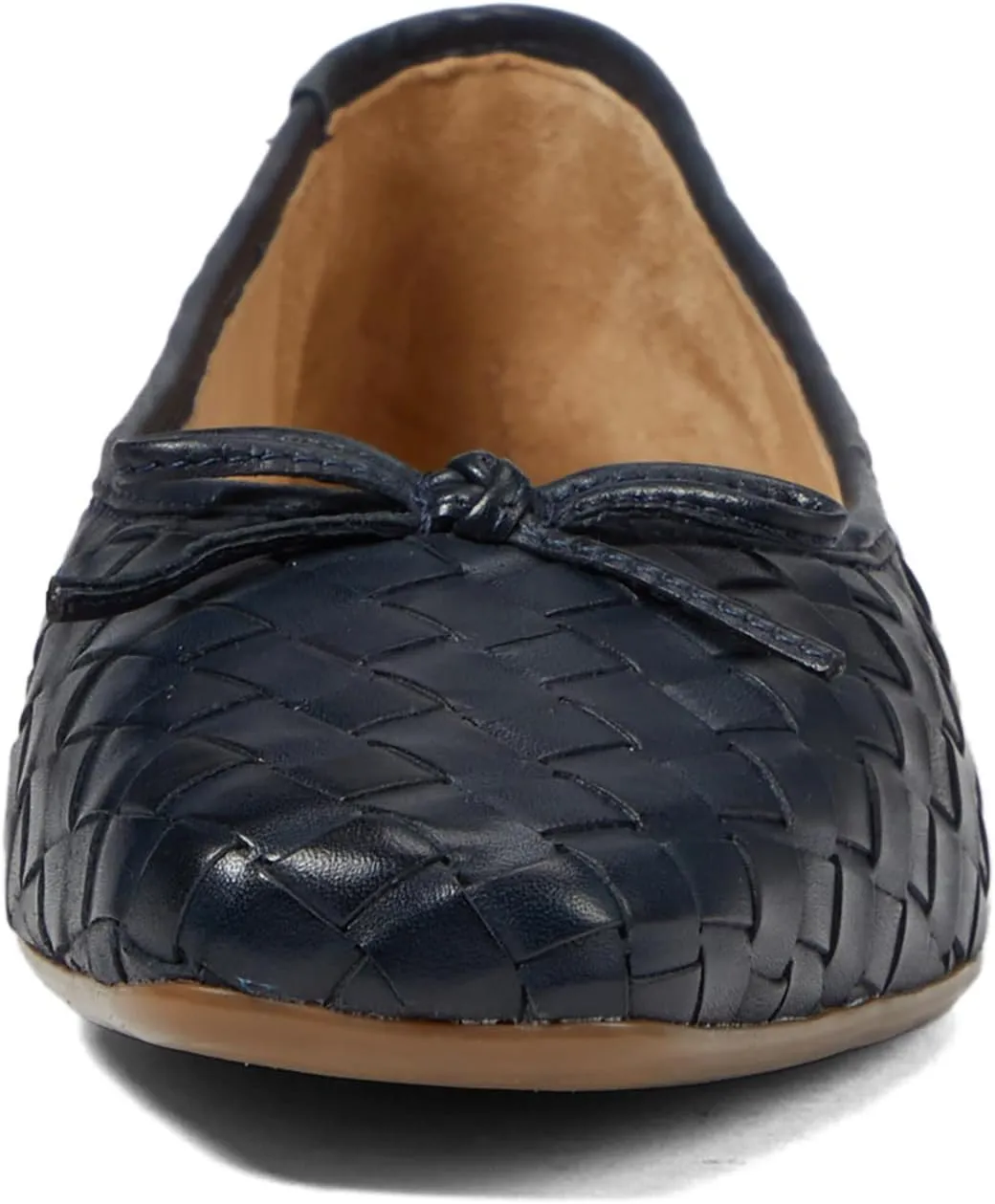 Bernardo Gwynn Woven - Flats for Women - Slight Block Heels - Bow Detailing - Square Toe Silhouette
