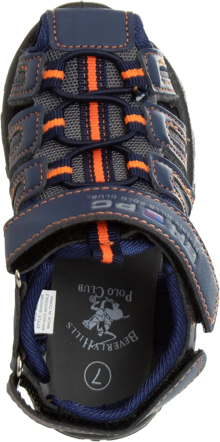 Beverly Hills Polo Club Boy's Athletic Active Sandals Close Toe Sport Summer Shoe