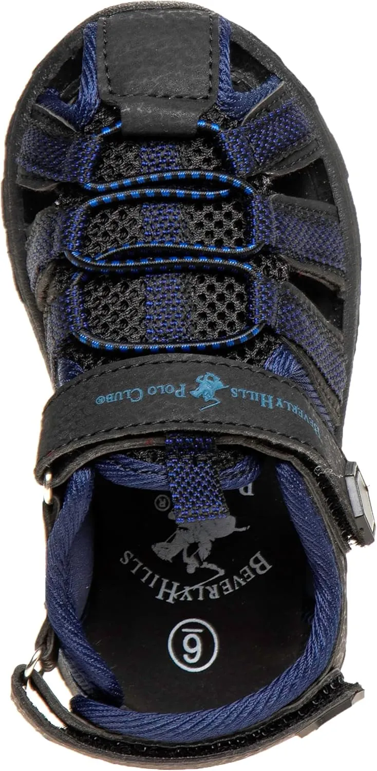 Beverly Hills Polo Club Boy's Athletic Active Sandals Close Toe Sport Summer Shoe