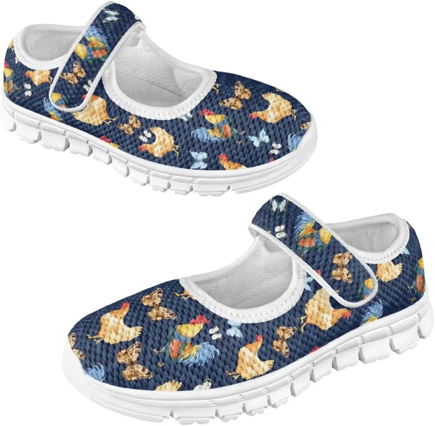BIGCARJOB Mary Janes Shoes for Little Kids Tennis Shoes Flats Cute Ballet Dress Shoes School Uniform Shoes Athletic Gym Shoes