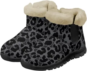 Binienty Winter Snow Boots for Women Fuzzy Warm Mid Calf Booties Travel Outdoor