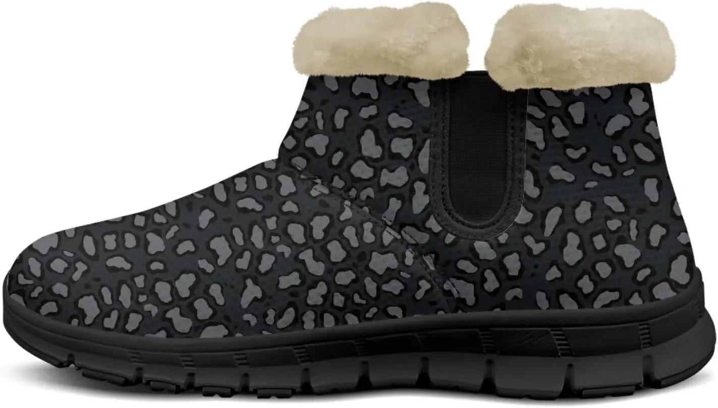 Binienty Winter Snow Boots for Women Fuzzy Warm Mid Calf Booties Travel Outdoor