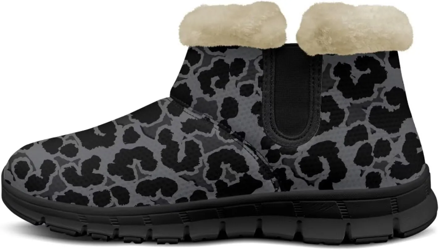 Binienty Winter Snow Boots for Women Fuzzy Warm Mid Calf Booties Travel Outdoor