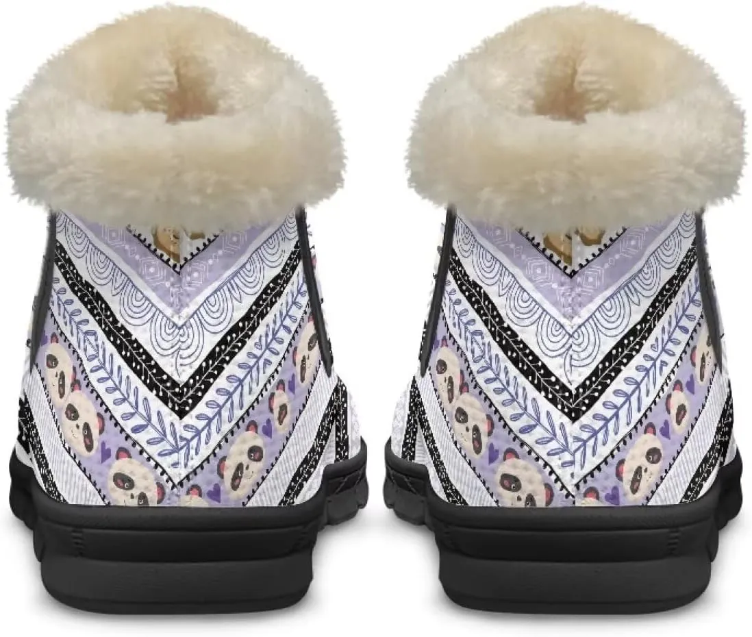 Binienty Womens Winter Boots Fuzzy Warm Snow Boots Ankle Booties Mens Barefoot Boots