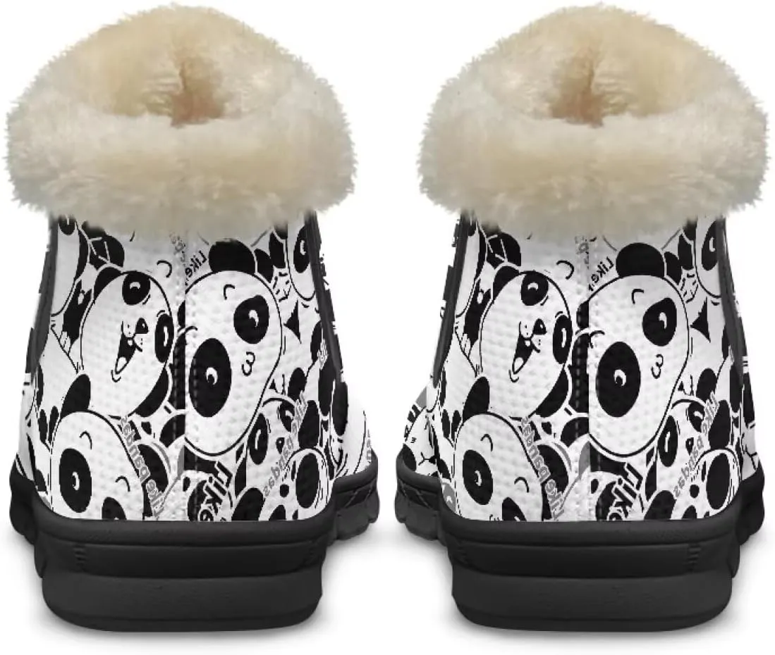 Binienty Womens Winter Boots Fuzzy Warm Snow Boots Ankle Booties Mens Barefoot Boots