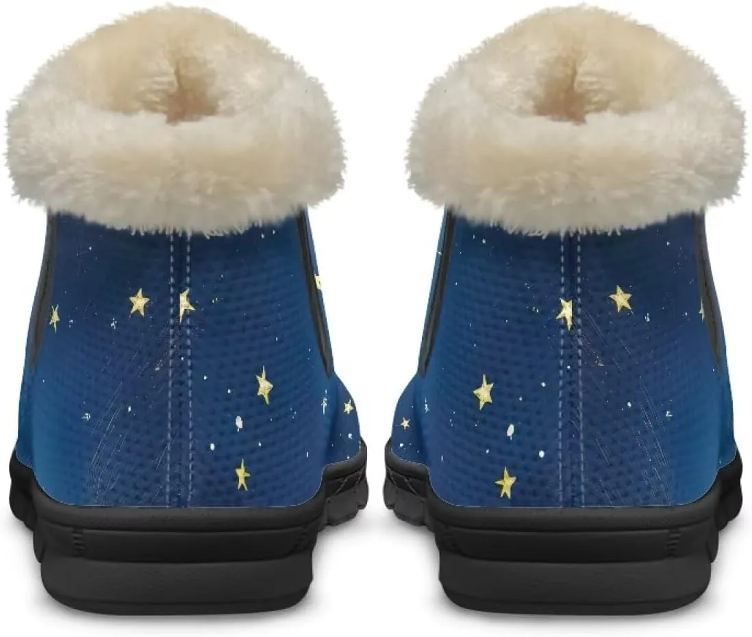 Binienty Womens Winter Boots Fuzzy Warm Snow Boots Ankle Booties Mens Barefoot Boots