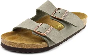 Birkenstock Men's Suede Soft Footbed Arizona Sandal