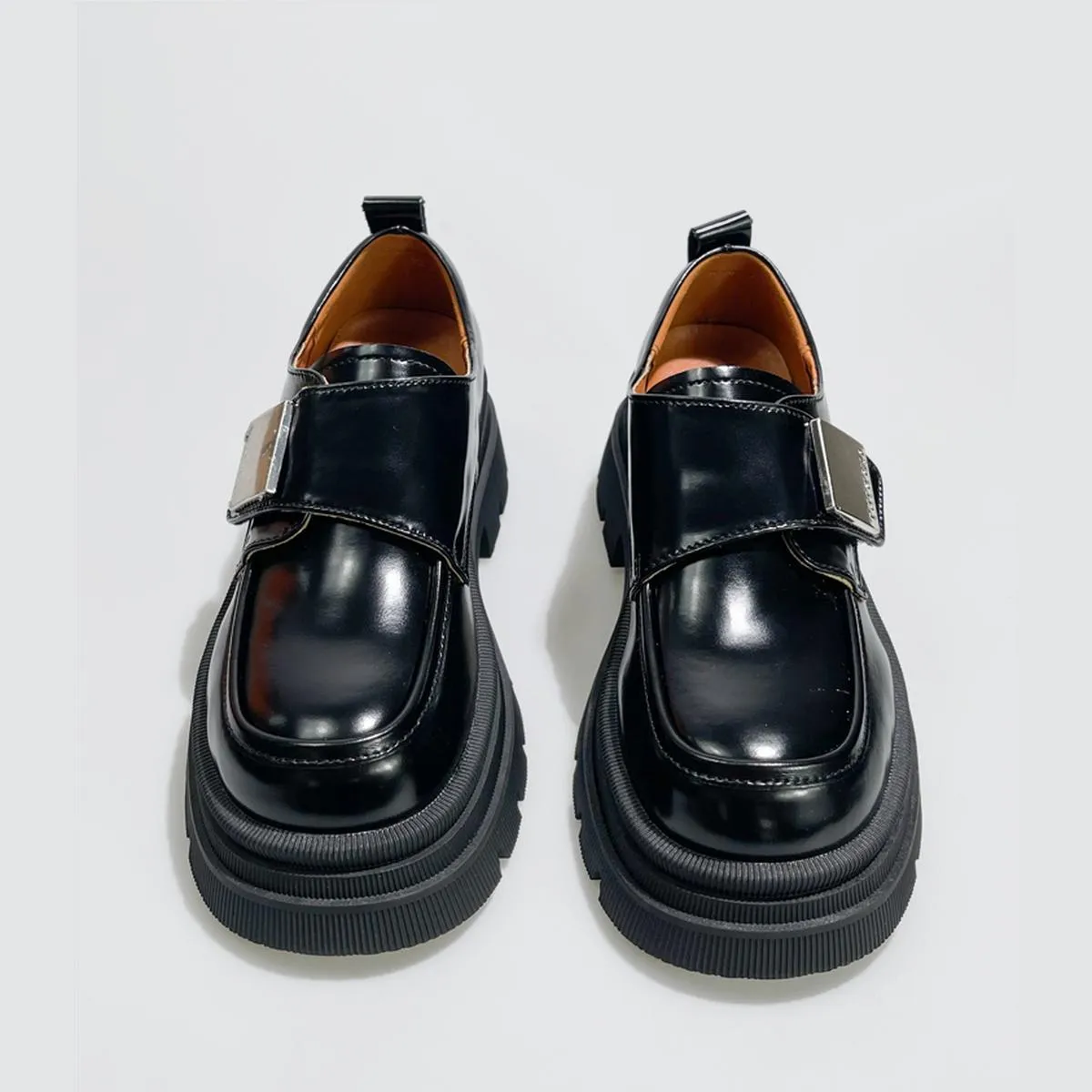 Black Patent Chunky Loafers