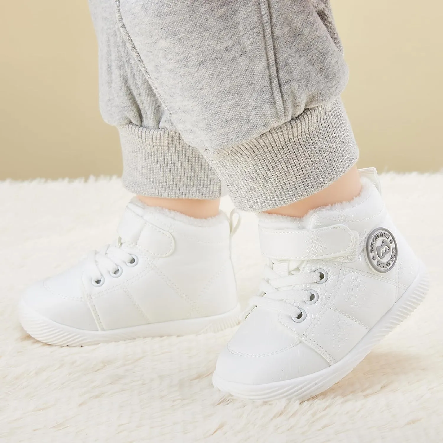 BMCiTYBM Baby Boy Girl Snow Boots Infant Warm Winter Booties Slip On Lightweight Outdoor Indoor Sock Shoes for First Walkers 6 9 12 18 24 Months