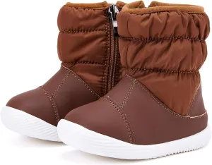 BMCiTYBM Baby Boy Girl Snow Boots Waterproof Winter Warm Booties Nonslip Lightweight Outdoor Shoes for First Walkers 6 9 12 18 24 Months(Infant/Toddler)
