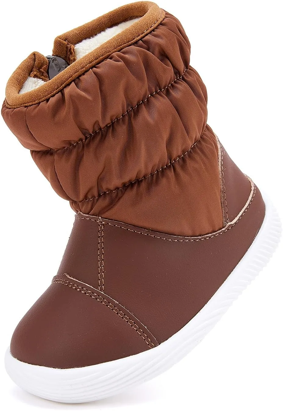 BMCiTYBM Baby Boy Girl Snow Boots Waterproof Winter Warm Booties Nonslip Lightweight Outdoor Shoes for First Walkers 6 9 12 18 24 Months(Infant/Toddler)