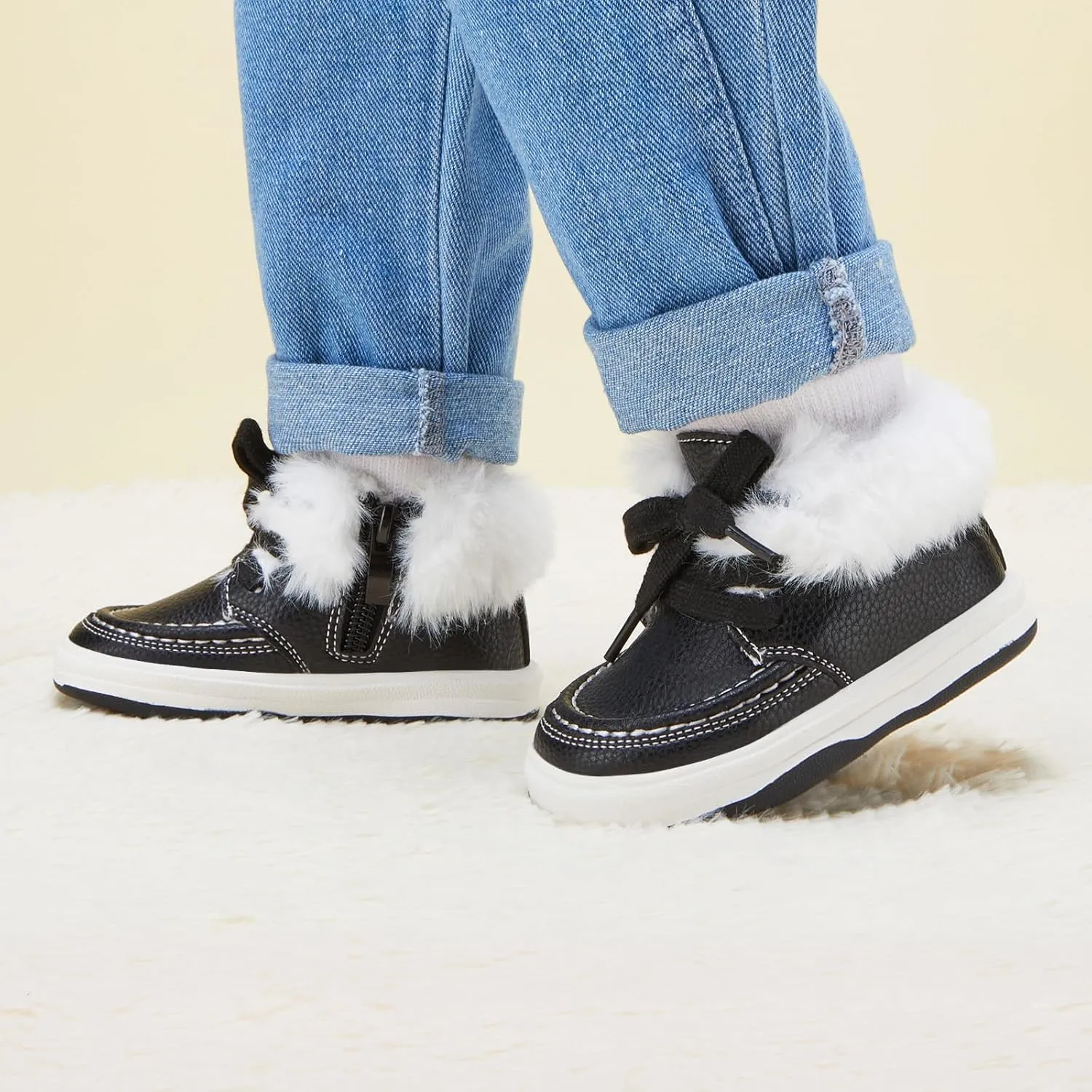 BMCiTYBM Baby Snow Boots Infant Winter Boots Toddler Boys Girls Warm Walking Shoes for 6 9 12 18 24 Months