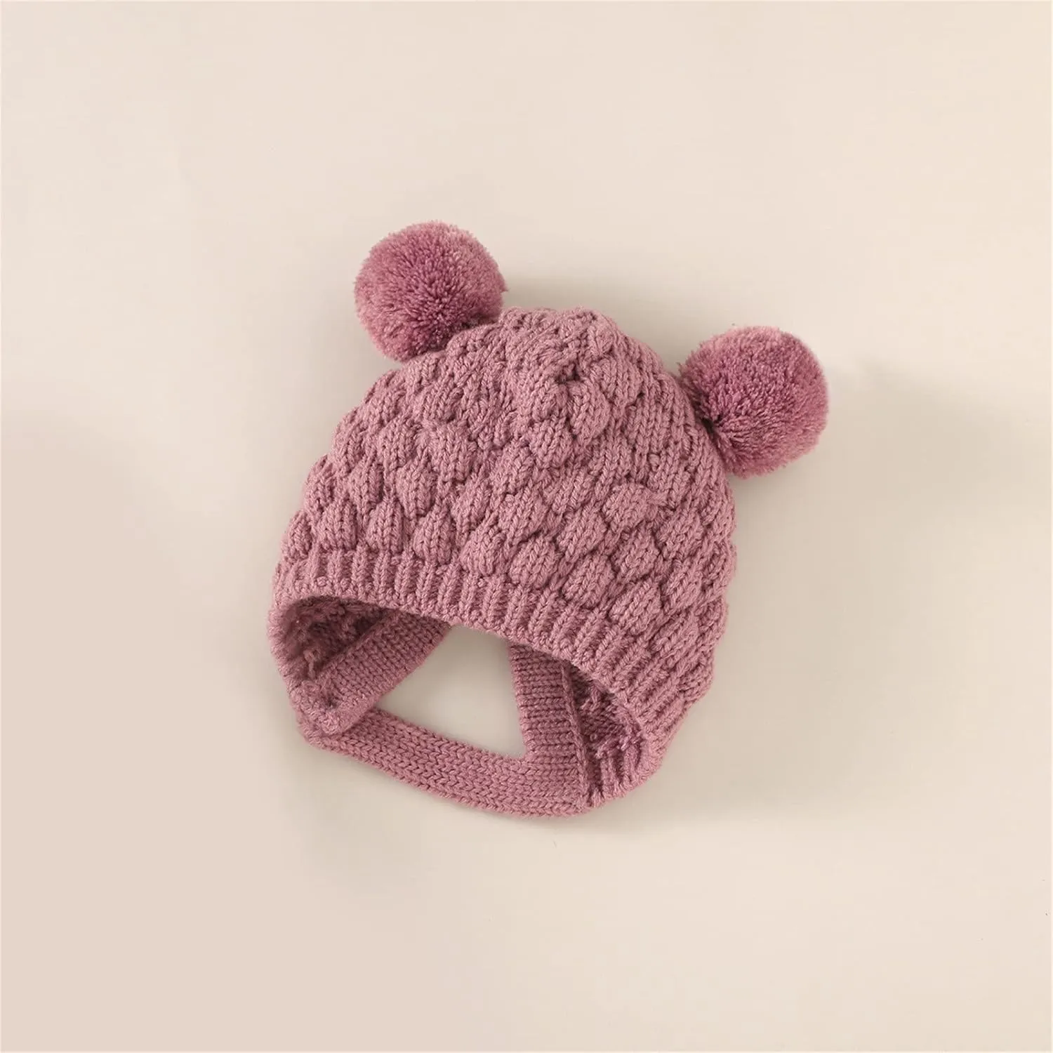 Boy Girl Knitted Sweater Romper Newborn Buttons Jumpsuit Hat 2pc Set Kids Bear Ear Jumpsuit Sweatshirts Hoodie