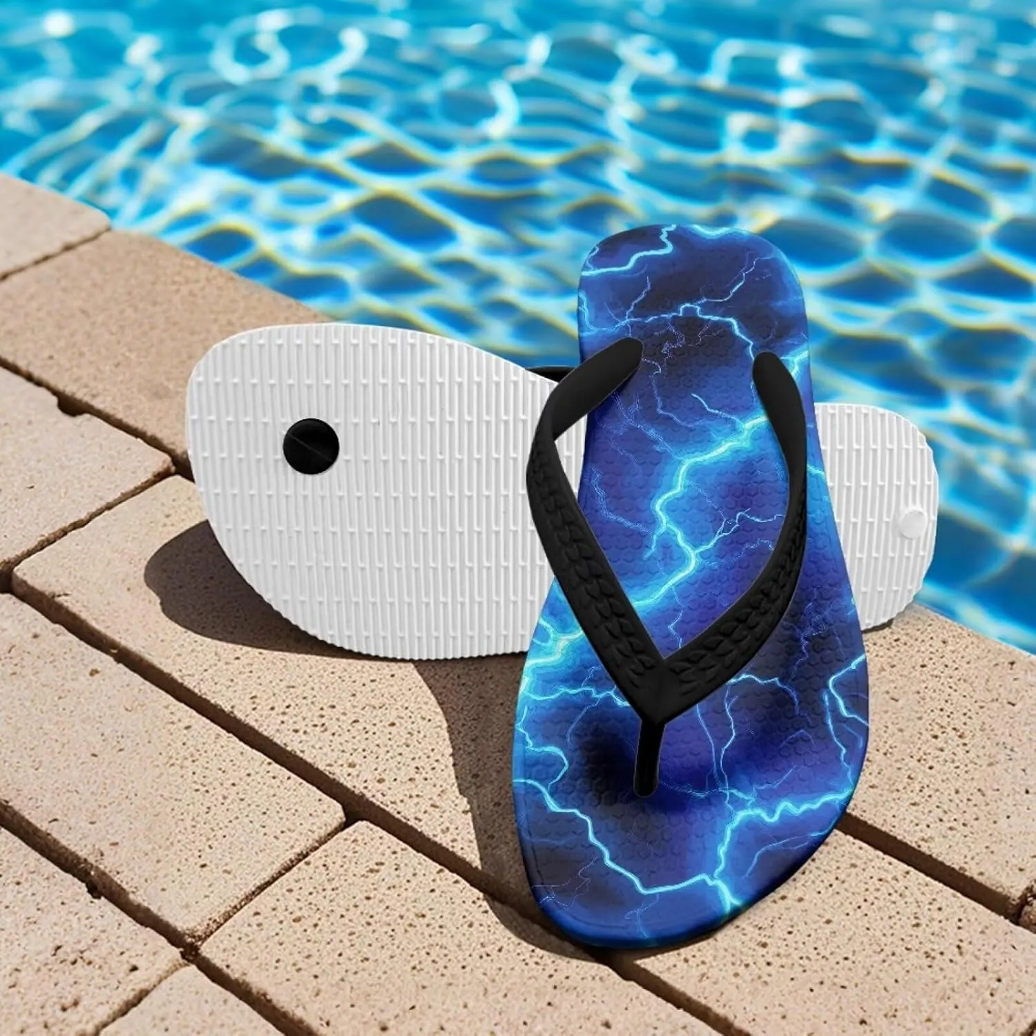 Boys Flip Flops Child Summer Cool Slip-on Thong Sandals Beach Pool Water Shoes(Little/Big Kid)