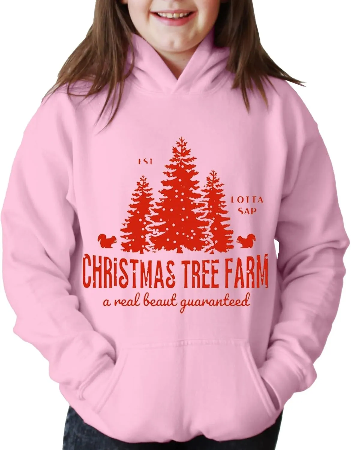 Boys Girls Long Sleeve Hoodie Sweatshirts Kids Christmas Funny Graphic Sweater Oversized Hooded Pullover Tops Outfit
