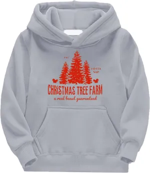 Boys Girls Long Sleeve Hoodie Sweatshirts Kids Christmas Funny Graphic Sweater Oversized Hooded Pullover Tops Outfit