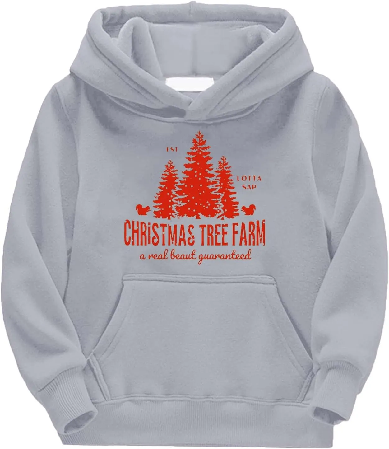 Boys Girls Long Sleeve Hoodie Sweatshirts Kids Christmas Funny Graphic Sweater Oversized Hooded Pullover Tops Outfit