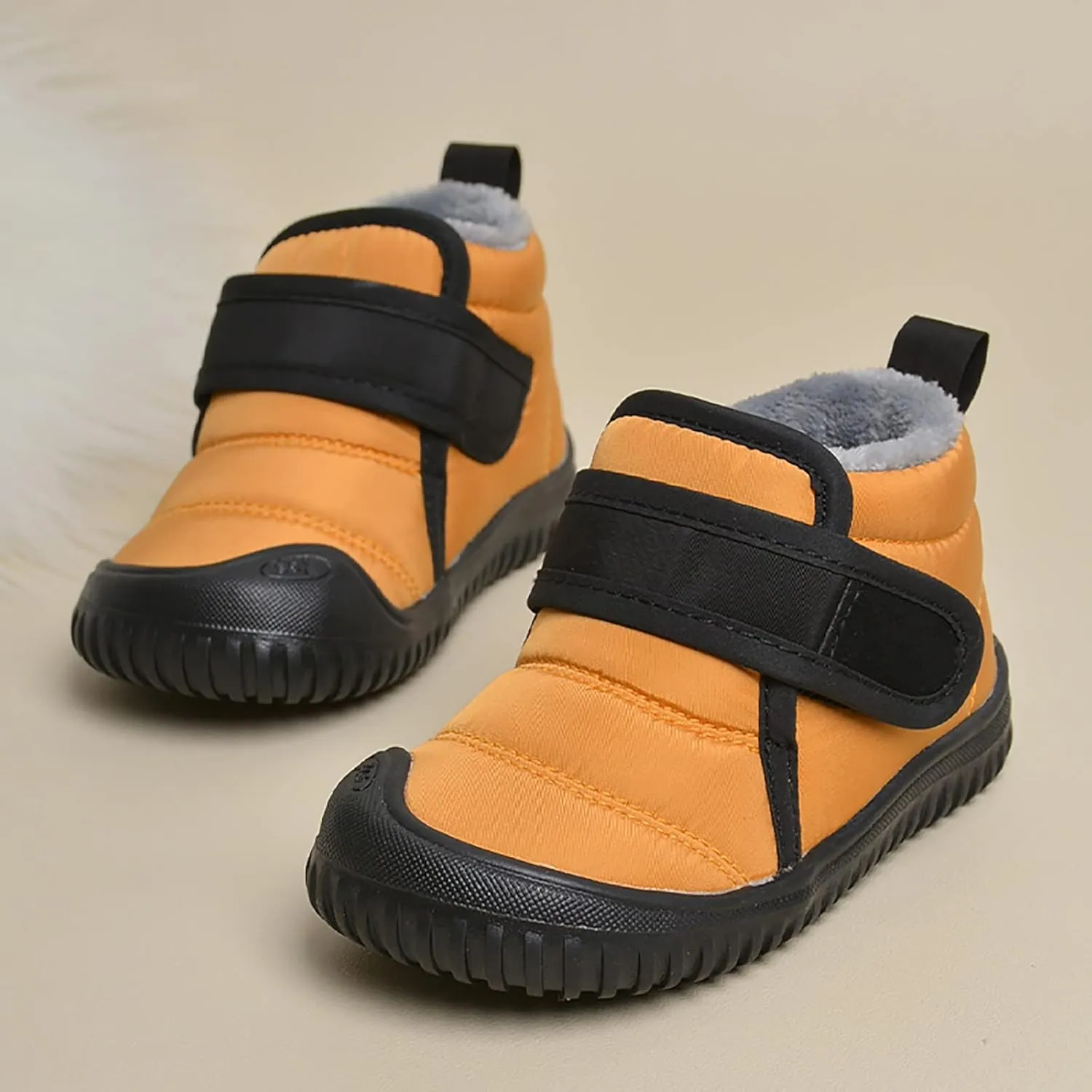 Boys Waterproof Snow Boots Soft Sole Plus Velvet Warm Snow Boots Outdoor Comfortable Winter Shoes